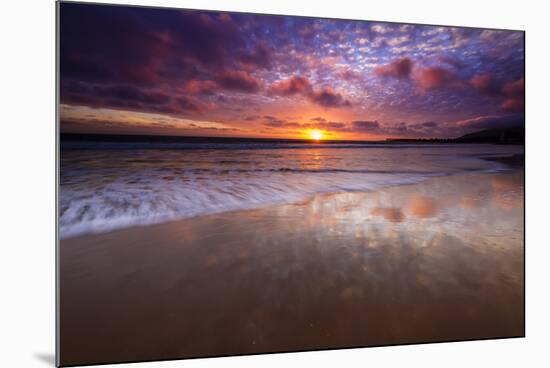 Sunset over the Channel Islands from Ventura State Beach, Ventura, California, USA-Russ Bishop-Mounted Photographic Print