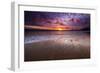 Sunset over the Channel Islands from Ventura State Beach, Ventura, California, USA-Russ Bishop-Framed Photographic Print