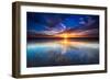 Sunset over the Channel Islands, Ventura, California, USA-Russ Bishop-Framed Photographic Print