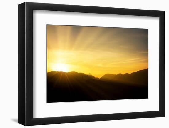 Sunset over the Connemara Mountains-Philippe Sainte-Laudy-Framed Photographic Print