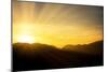 Sunset over the Connemara Mountains-Philippe Sainte-Laudy-Mounted Photographic Print