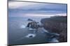 Sunset over the Dramatic Cliffs of Land's End, Cornwall, England. Autumn (September)-Adam Burton-Mounted Photographic Print