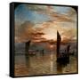 Sunset over the Forth, 1871-Samuel Bough-Framed Stretched Canvas