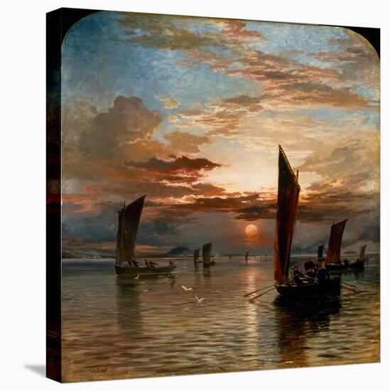 Sunset over the Forth, 1871-Samuel Bough-Stretched Canvas