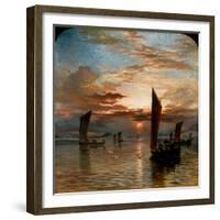 Sunset over the Forth, 1871-Samuel Bough-Framed Giclee Print