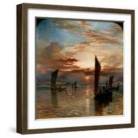 Sunset over the Forth, 1871-Samuel Bough-Framed Giclee Print