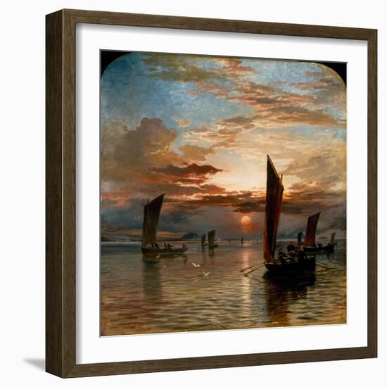 Sunset over the Forth, 1871-Samuel Bough-Framed Giclee Print