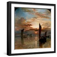 Sunset over the Forth, 1871-Samuel Bough-Framed Giclee Print