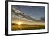 Sunset Over the Golden Meadow-Don Schwartz-Framed Art Print