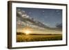 Sunset Over the Golden Meadow-Don Schwartz-Framed Art Print