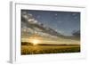 Sunset Over the Golden Meadow-Don Schwartz-Framed Art Print