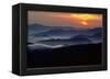 Sunset over the Great Smoky Mountains National Park, Tennessee, USA-Jerry Ginsberg-Framed Photographic Print