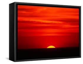 Sunset Over the Gulf of Mexico, Florida, USA-Charles Sleicher-Framed Stretched Canvas