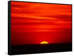 Sunset Over the Gulf of Mexico, Florida, USA-Charles Sleicher-Framed Stretched Canvas