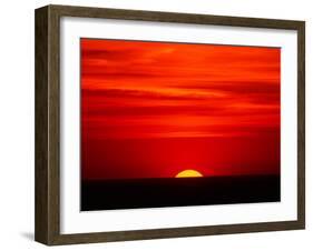 Sunset Over the Gulf of Mexico, Florida, USA-Charles Sleicher-Framed Premium Photographic Print