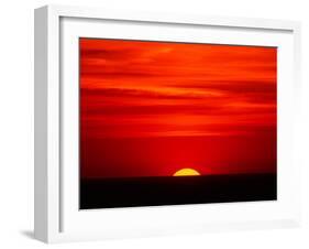 Sunset Over the Gulf of Mexico, Florida, USA-Charles Sleicher-Framed Premium Photographic Print