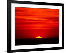 Sunset Over the Gulf of Mexico, Florida, USA-Charles Sleicher-Framed Photographic Print