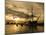 Sunset over the Hard and Hms Warrior, Portsmouth, Hampshire, England, United Kingdom, Europe-Stuart Black-Mounted Photographic Print