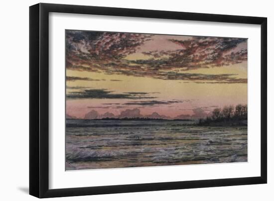 Sunset over the Ice-Frederic Edwin Church-Framed Giclee Print