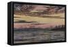 Sunset over the Ice-Frederic Edwin Church-Framed Stretched Canvas