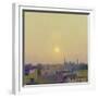 Sunset over the Jama Masjid, Delhi Study II-Andrew Gifford-Framed Giclee Print