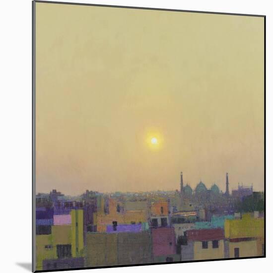 Sunset over the Jama Masjid, Delhi Study II-Andrew Gifford-Mounted Giclee Print