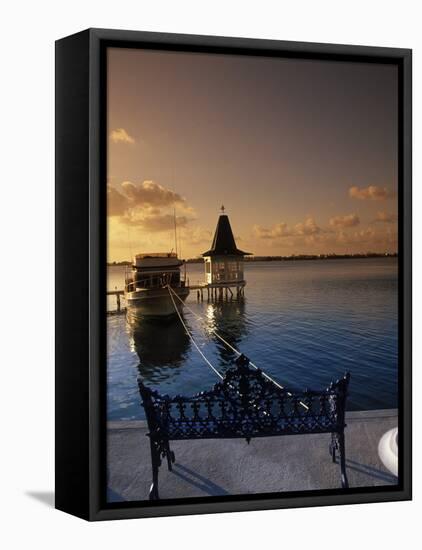 Sunset Over the Lagoon, Cancun, Mexico-Angelo Cavalli-Framed Stretched Canvas