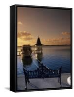 Sunset Over the Lagoon, Cancun, Mexico-Angelo Cavalli-Framed Stretched Canvas