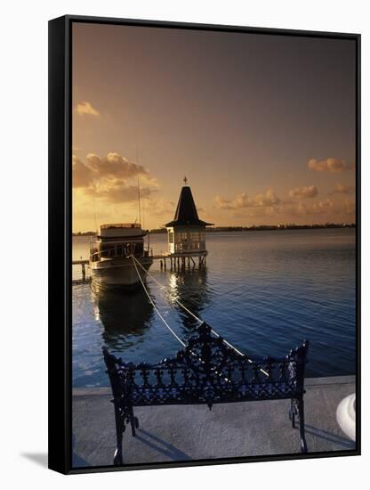 Sunset Over the Lagoon, Cancun, Mexico-Angelo Cavalli-Framed Stretched Canvas