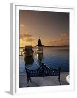 Sunset Over the Lagoon, Cancun, Mexico-Angelo Cavalli-Framed Premium Photographic Print