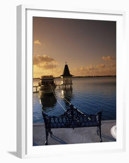 Sunset Over the Lagoon, Cancun, Mexico-Angelo Cavalli-Framed Premium Photographic Print