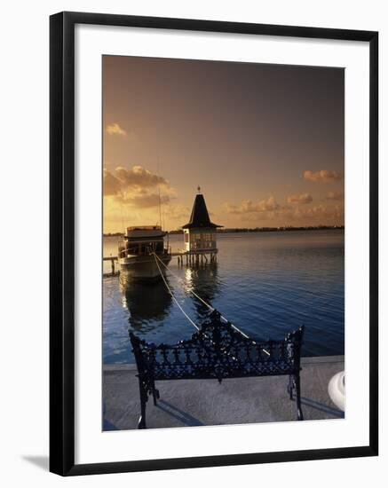 Sunset Over the Lagoon, Cancun, Mexico-Angelo Cavalli-Framed Premium Photographic Print