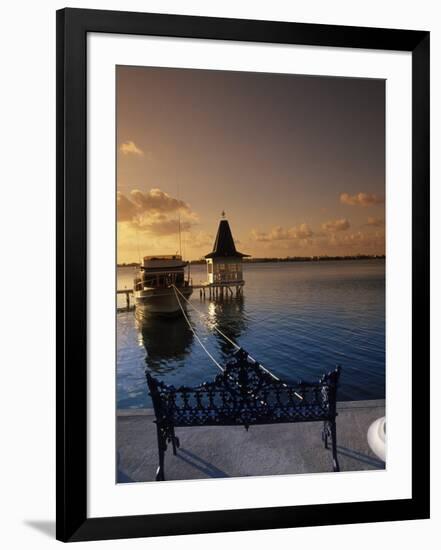 Sunset Over the Lagoon, Cancun, Mexico-Angelo Cavalli-Framed Photographic Print