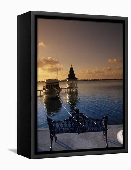 Sunset Over the Lagoon, Cancun, Mexico-Angelo Cavalli-Framed Stretched Canvas