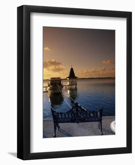 Sunset Over the Lagoon, Cancun, Mexico-Angelo Cavalli-Framed Photographic Print