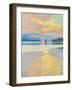 Sunset over the Lake Ruovesi, C. 1915 (Oil on Canvas)-Akseli Valdemar Gallen-kallela-Framed Giclee Print