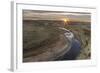 Sunset over the Little Missouri River, North Dakota, USA-Chuck Haney-Framed Photographic Print