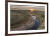 Sunset over the Little Missouri River, North Dakota, USA-Chuck Haney-Framed Photographic Print