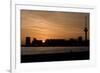 Sunset over the Maas River with the Euromast, Rotterdam, Netherlands-Natalie Tepper-Framed Photo