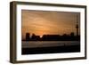 Sunset over the Maas River with the Euromast, Rotterdam, Netherlands-Natalie Tepper-Framed Photo