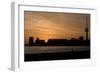 Sunset over the Maas River with the Euromast, Rotterdam, Netherlands-Natalie Tepper-Framed Photo