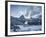 Sunset over the Many Glacier Hotel, Glacier National Park, Montana.-Steven Gnam-Framed Photographic Print