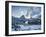 Sunset over the Many Glacier Hotel, Glacier National Park, Montana.-Steven Gnam-Framed Photographic Print