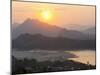 Sunset over the Mekong River from Wat Phousi, Luang Prabang, Laos, Indochina, Southeast Asia, Asia-Matthew Williams-Ellis-Mounted Photographic Print