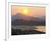 Sunset over the Mekong River from Wat Phousi, Luang Prabang, Laos, Indochina, Southeast Asia, Asia-Matthew Williams-Ellis-Framed Photographic Print