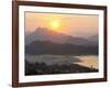 Sunset over the Mekong River from Wat Phousi, Luang Prabang, Laos, Indochina, Southeast Asia, Asia-Matthew Williams-Ellis-Framed Photographic Print