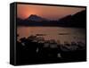 Sunset over the Mekong River, Luang Prabang, Laos, Indochina, Southeast Asia-Mcconnell Andrew-Framed Stretched Canvas