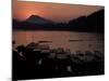 Sunset over the Mekong River, Luang Prabang, Laos, Indochina, Southeast Asia-Mcconnell Andrew-Mounted Photographic Print