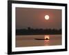 Sunset Over the Mekong River, Pakse, Southern Laos, Indochina, Southeast Asia-Andrew Mcconnell-Framed Photographic Print