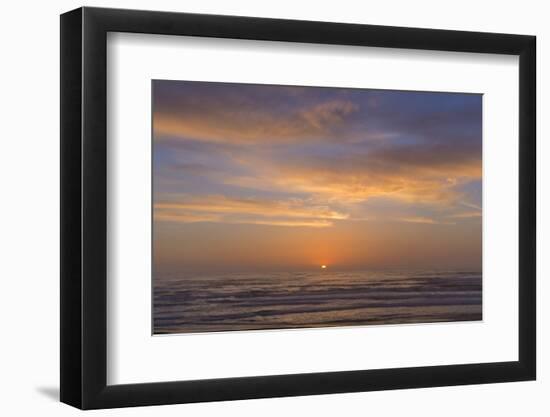 Sunset over the Ocean at Montana de Oro SP Near Los Osos, California-Chuck Haney-Framed Photographic Print